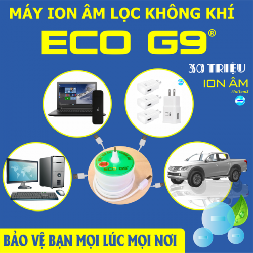 Máy Eco G9 lọc không khí khử mùi trang bị trên ô tô, phòng làm việc