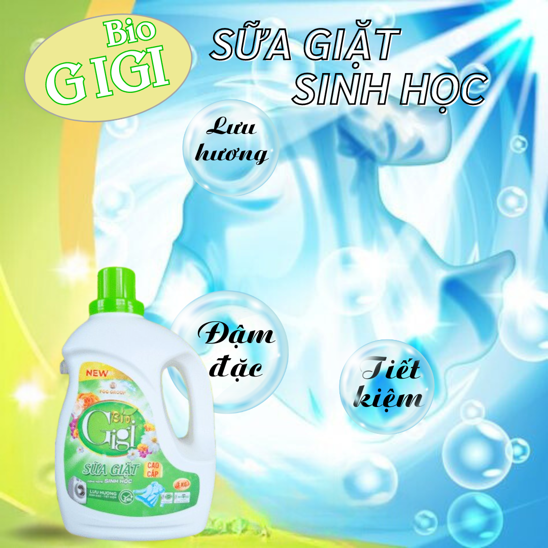 SỮA GIẶT SINH HỌC CAO CẤP 5 TRONG 1 BIO GIGI 3KG